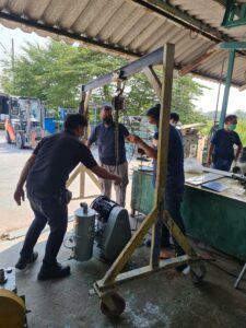 โครงการติดตั้งปั๊ม OP ที่หน้างานอยุธยา